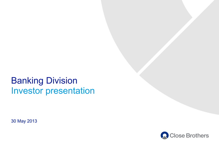 Banking Division Investor presentation