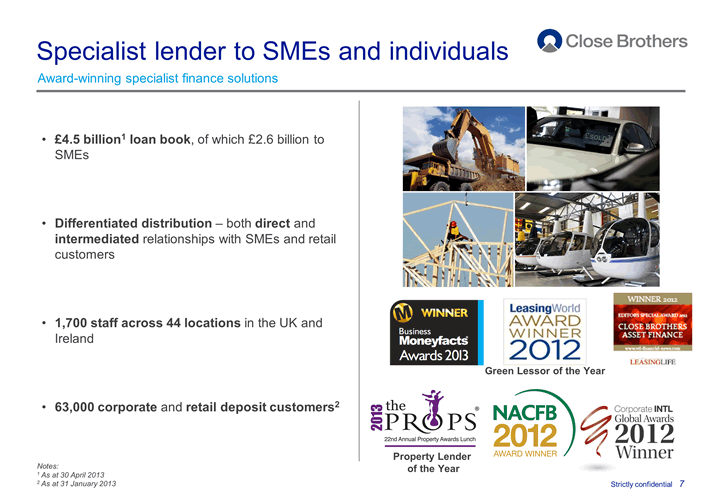 Specialist lender to SMEs and individuals
