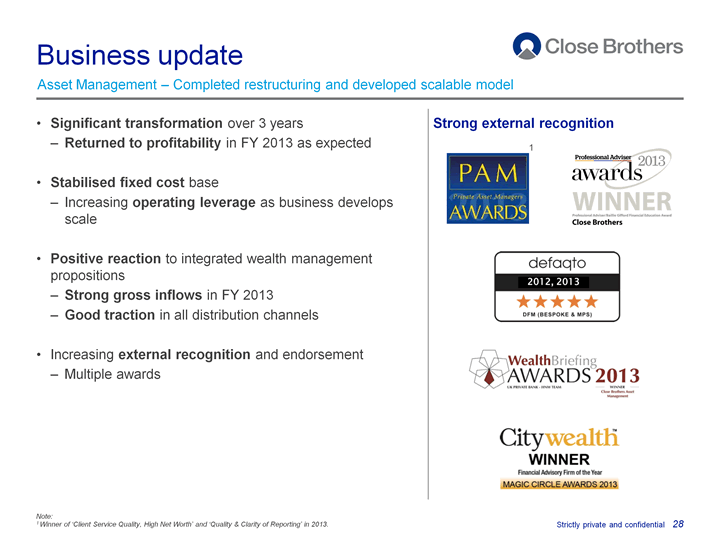 Business update