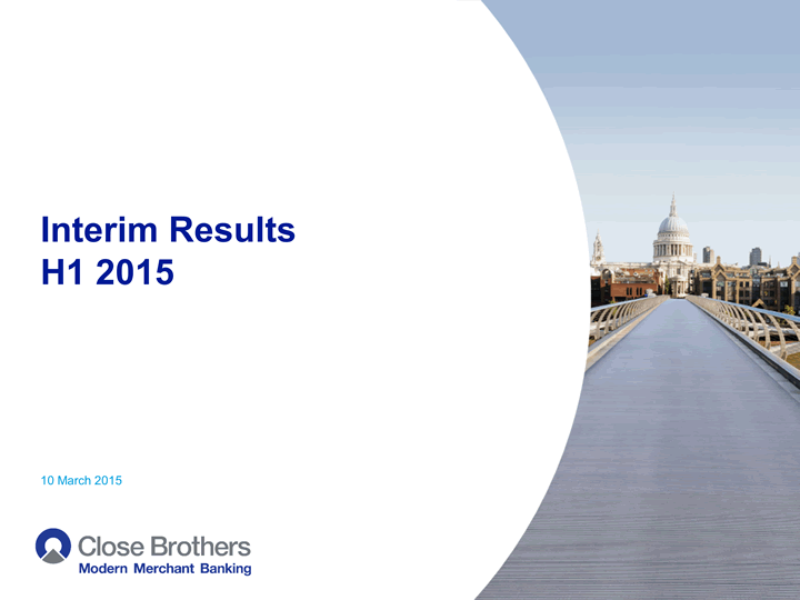 Interim Results H1 2015