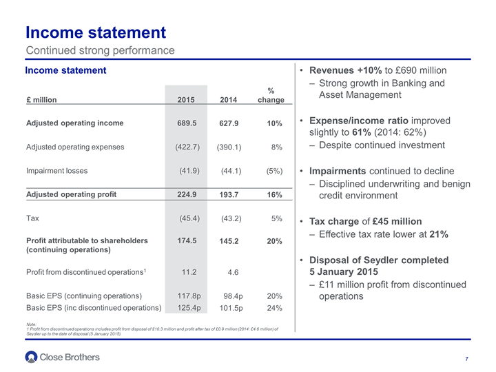 Income statement