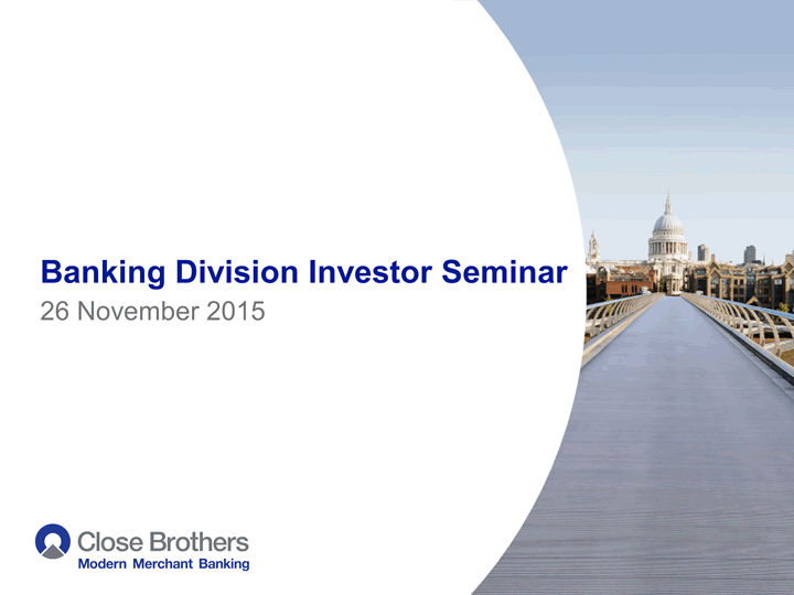 Banking Division Investor Seminar