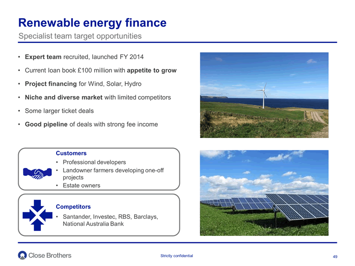 Renewable energy finance